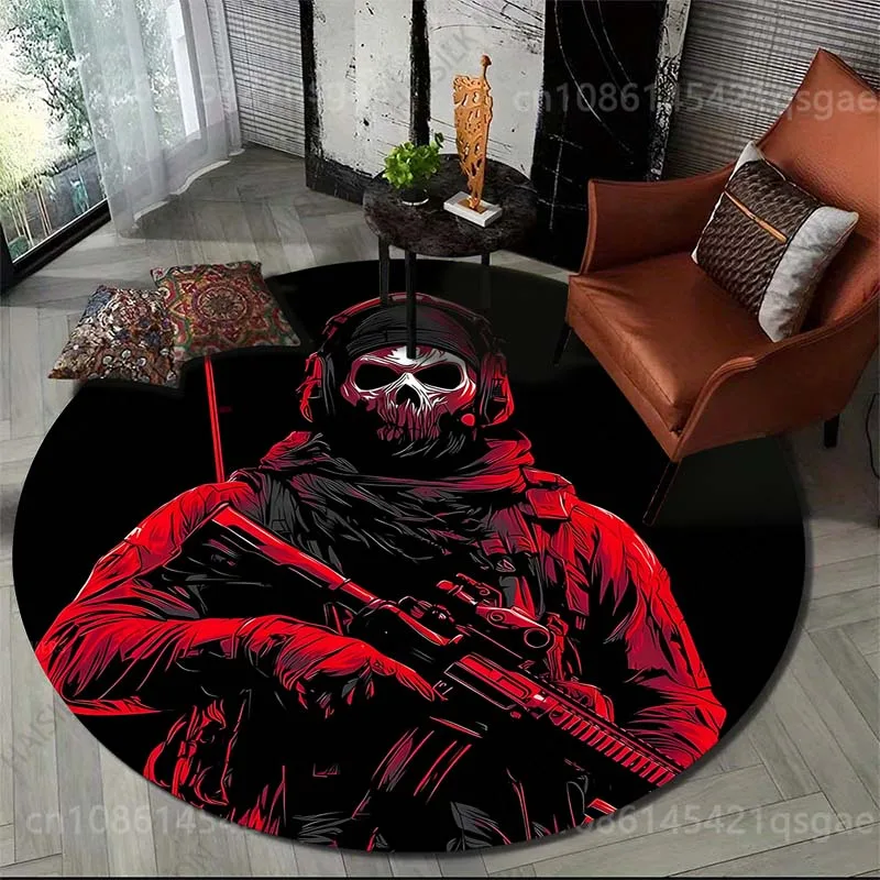 Commercial Printing Images - Karpet Bulat Motif Tentara Berbagai Ukuran