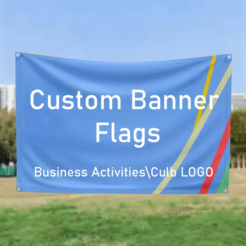 Commercial Printing Supplies - Spanduk Bendera Kustom untuk Logo Pribadi,