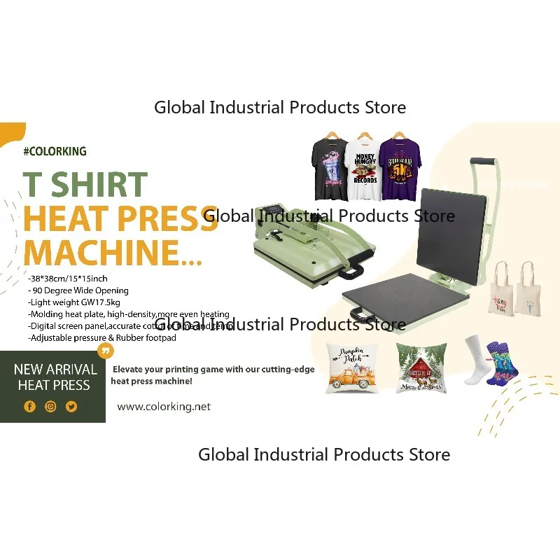 Commercial Grade Printing Press - Mesin Press Panas Terbuka Lebar 38x38cm