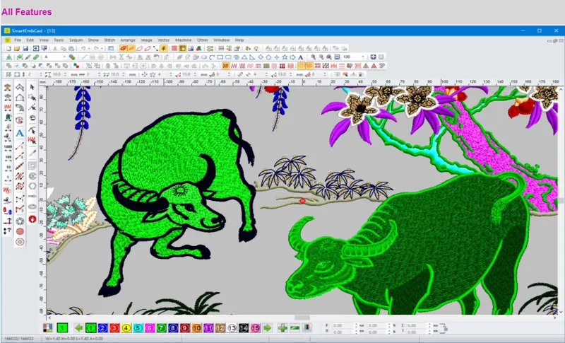 Perangkat Lunak Digitalisasi V - Embroidery Digitizing Software ulasan dan harga