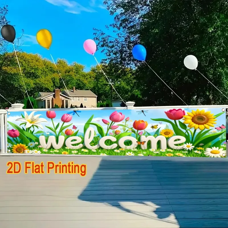 Bendera Iklan Kustom Dengan De - Commercial Printing Terms ulasan dan harga