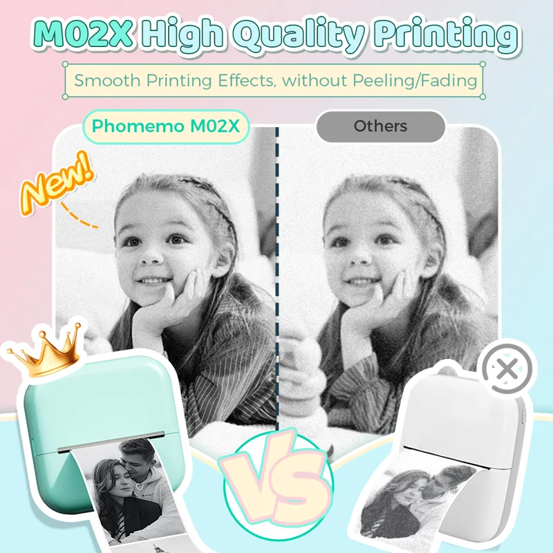 Phomemo M02X Printer termal Mi - Commercial Photo Printer ulasan dan harga