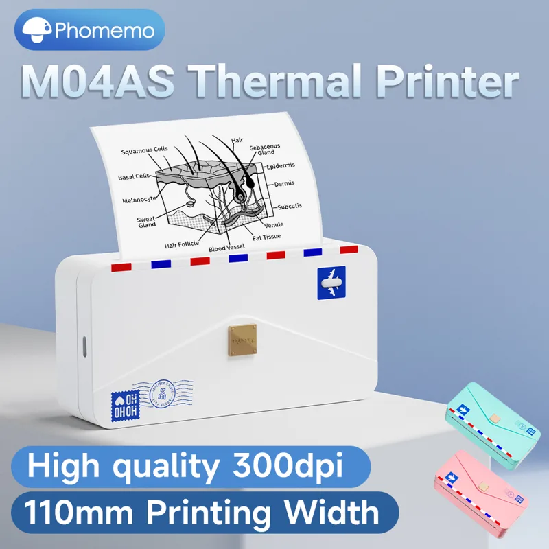 Phomemo M04AS Printer portabel - Commercial Photo Printer ulasan dan harga