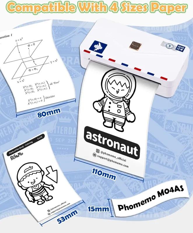 Phomemo M04AS Printer portabel - Commercial Photo Printer ulasan dan harga