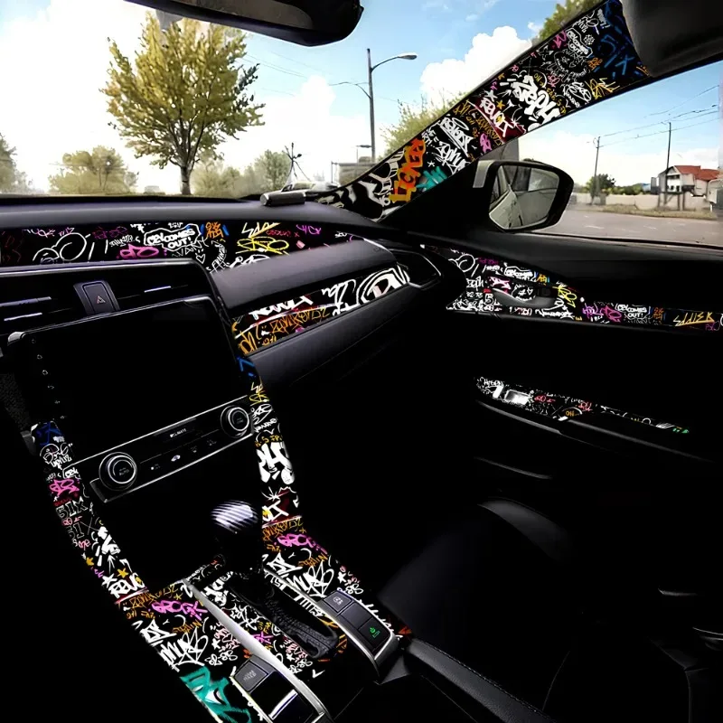 Pola Grafiti Interior Mobil Bu - Embroidery Digitizing Software ulasan dan harga